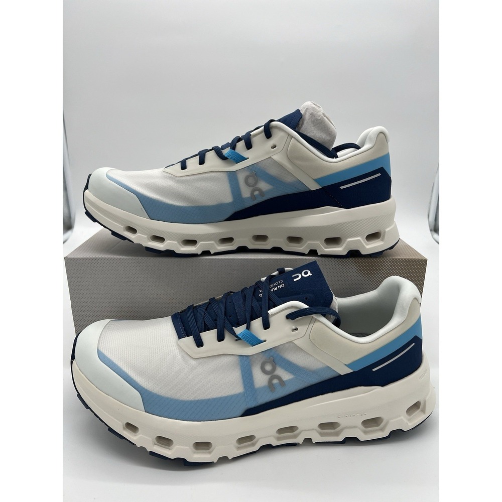 On Running Cloudvista 2 Cream Horizon White Blue 3ME30113168 Men's Size 12 New